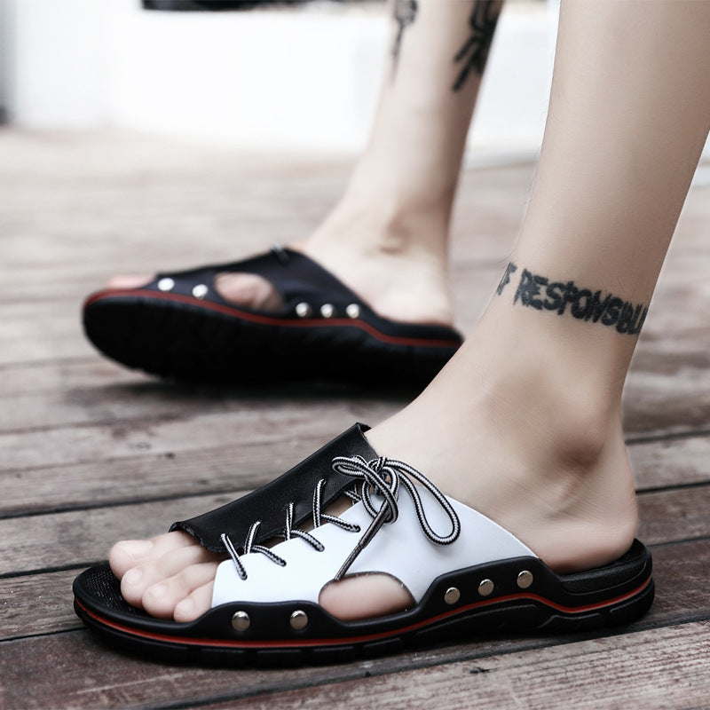 One-piece foot strap with stylish flat bottom handmade sandals slippers