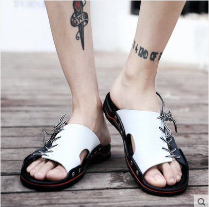 One-piece foot strap with stylish flat bottom handmade sandals slippers