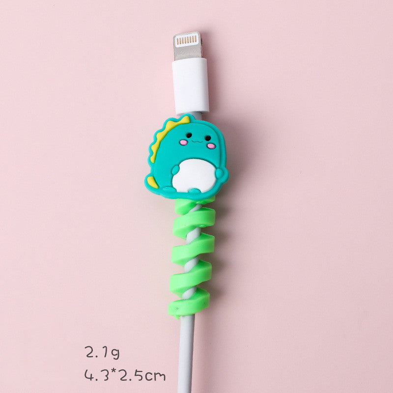 Cartoon Animal Mobile Phone Charging Cable Protective Cover