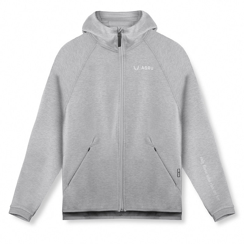 Men's Sweater Cardigan Plus Size Hooded Zipper Jacket
