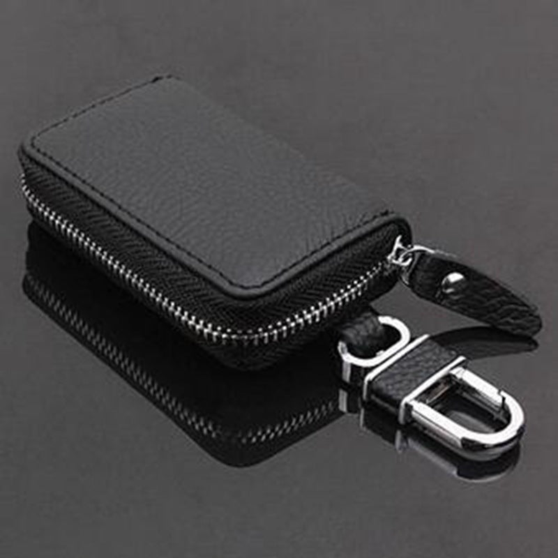 Car Litchi Grain First Layer Leather Key Case