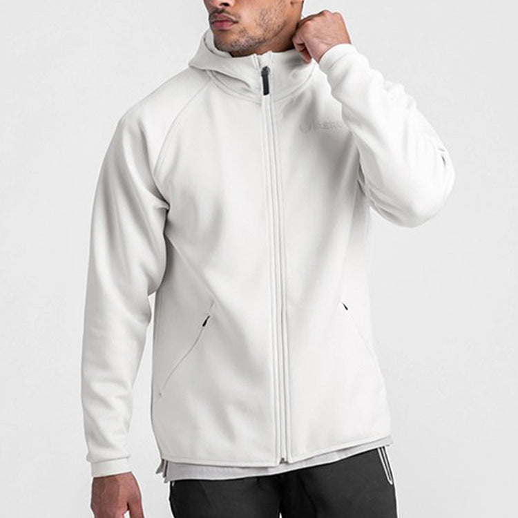 Men's Sweater Cardigan Plus Size Hooded Zipper Jacket