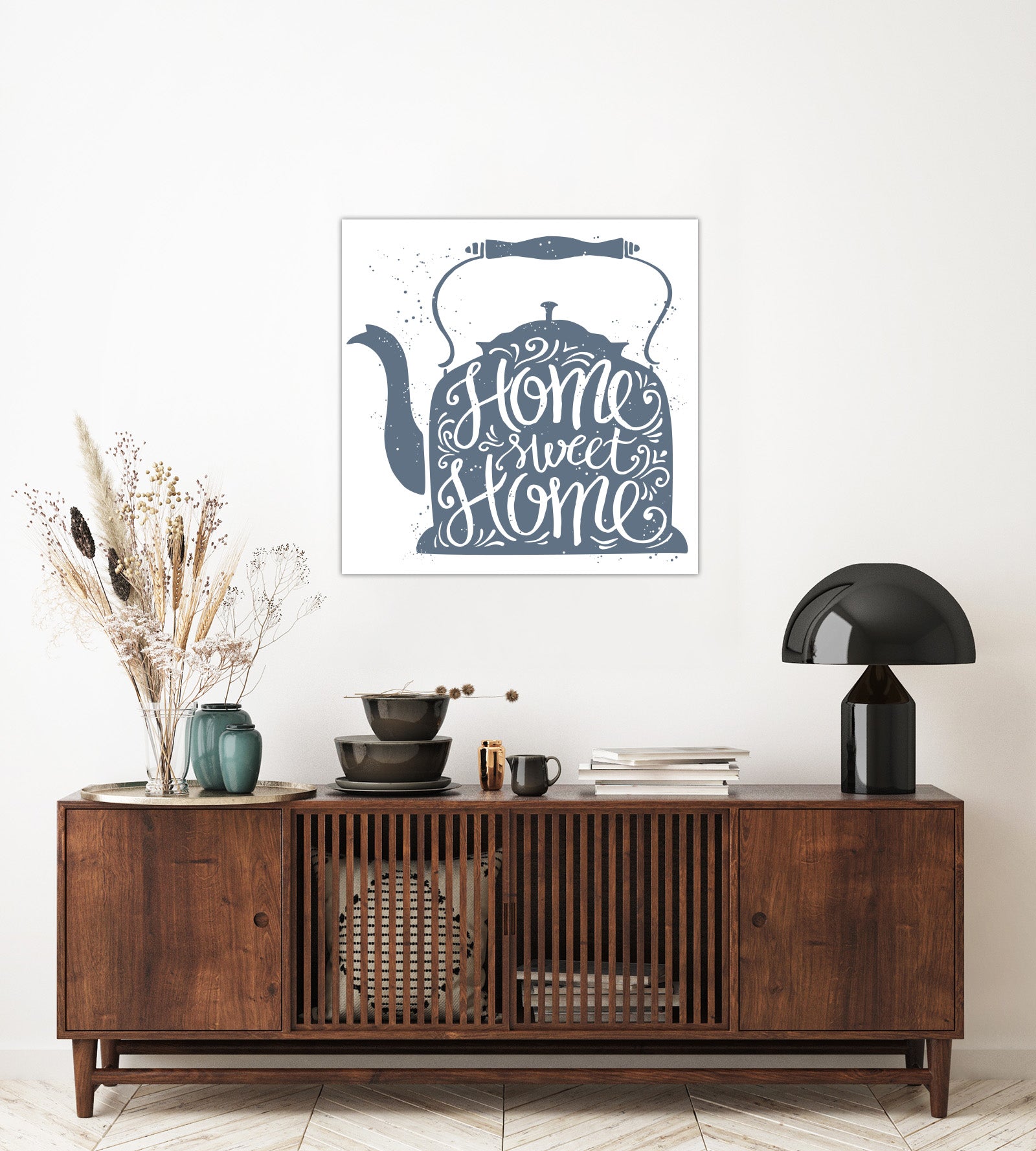 Wall Art Printing with Quote (Home Sweet Home)