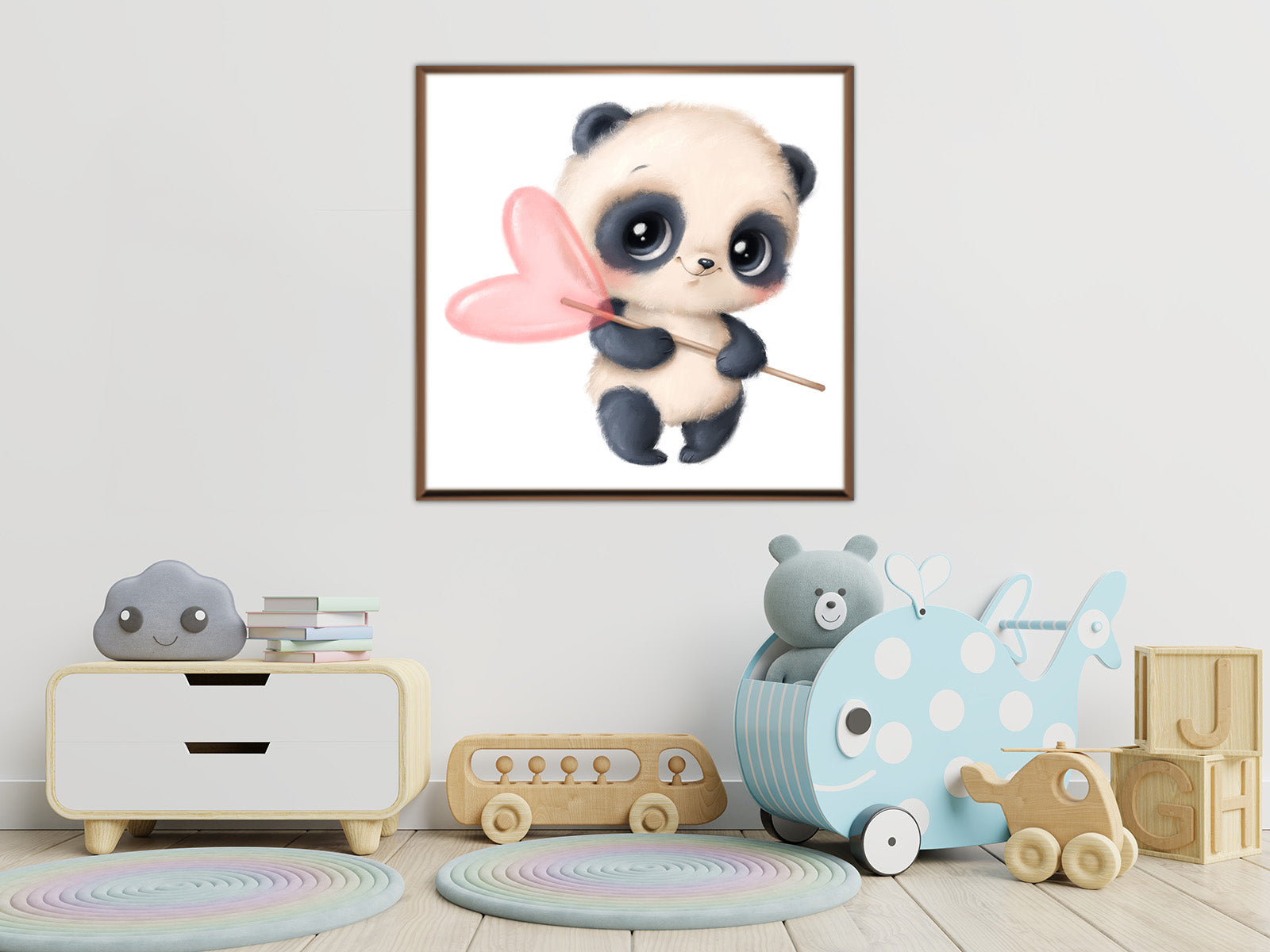 Cartoon Wall Art (Baby Panda)
