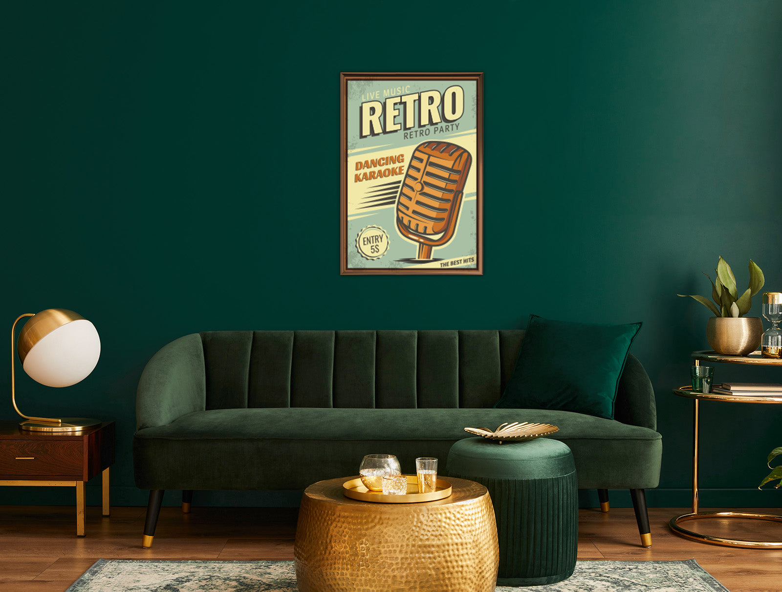 Retro Wall Art for Living Room (ٍMicrophone)