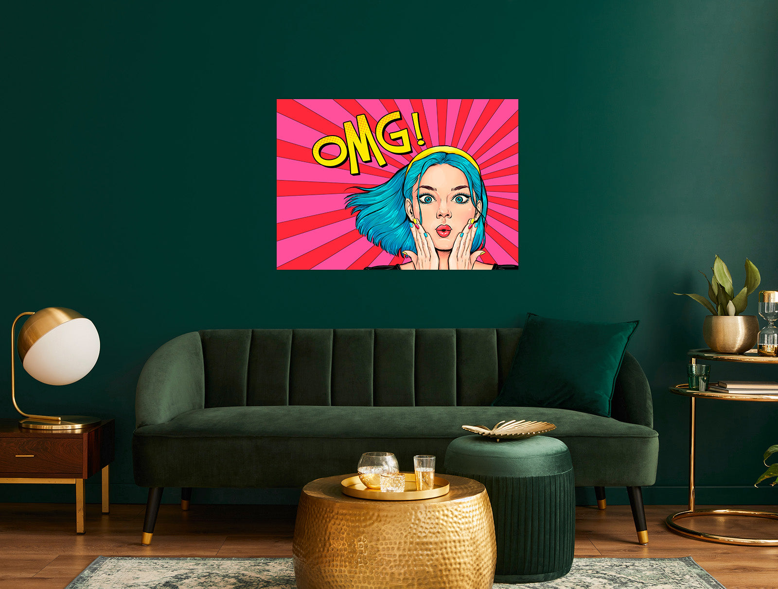 Retro Large Wall Painting (OMG)