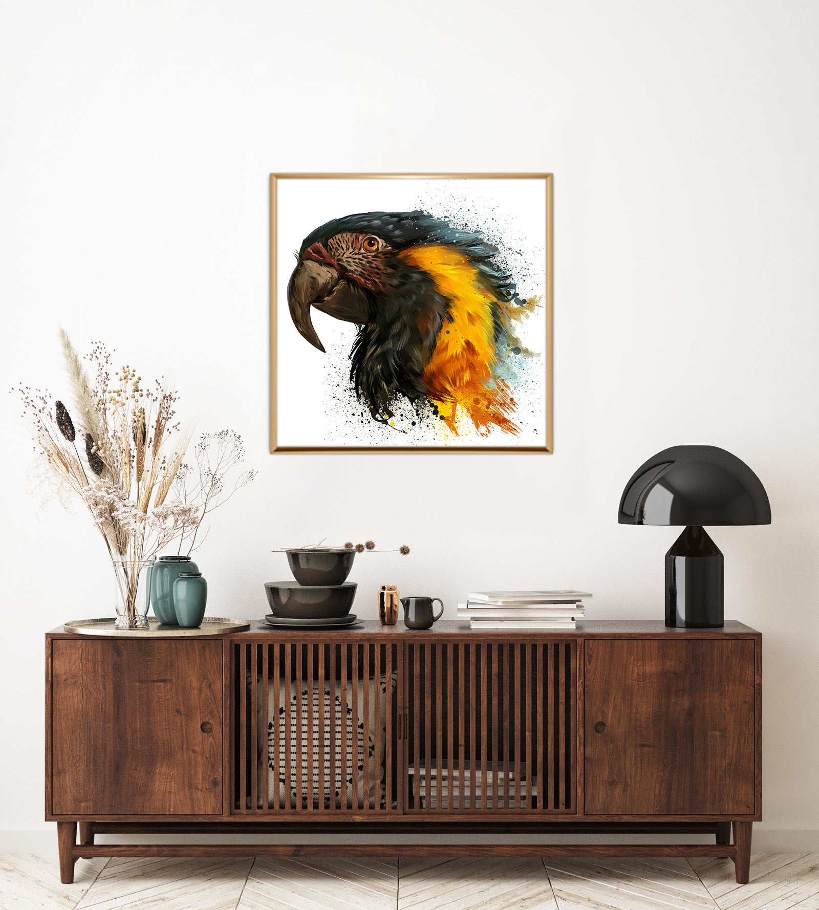 wall print (Parrot)