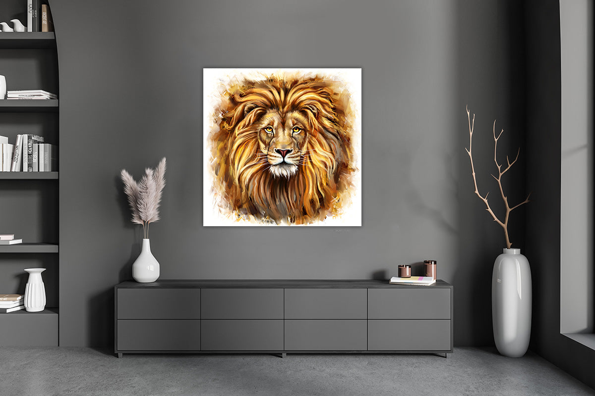 Wall Painting (Lion Face)