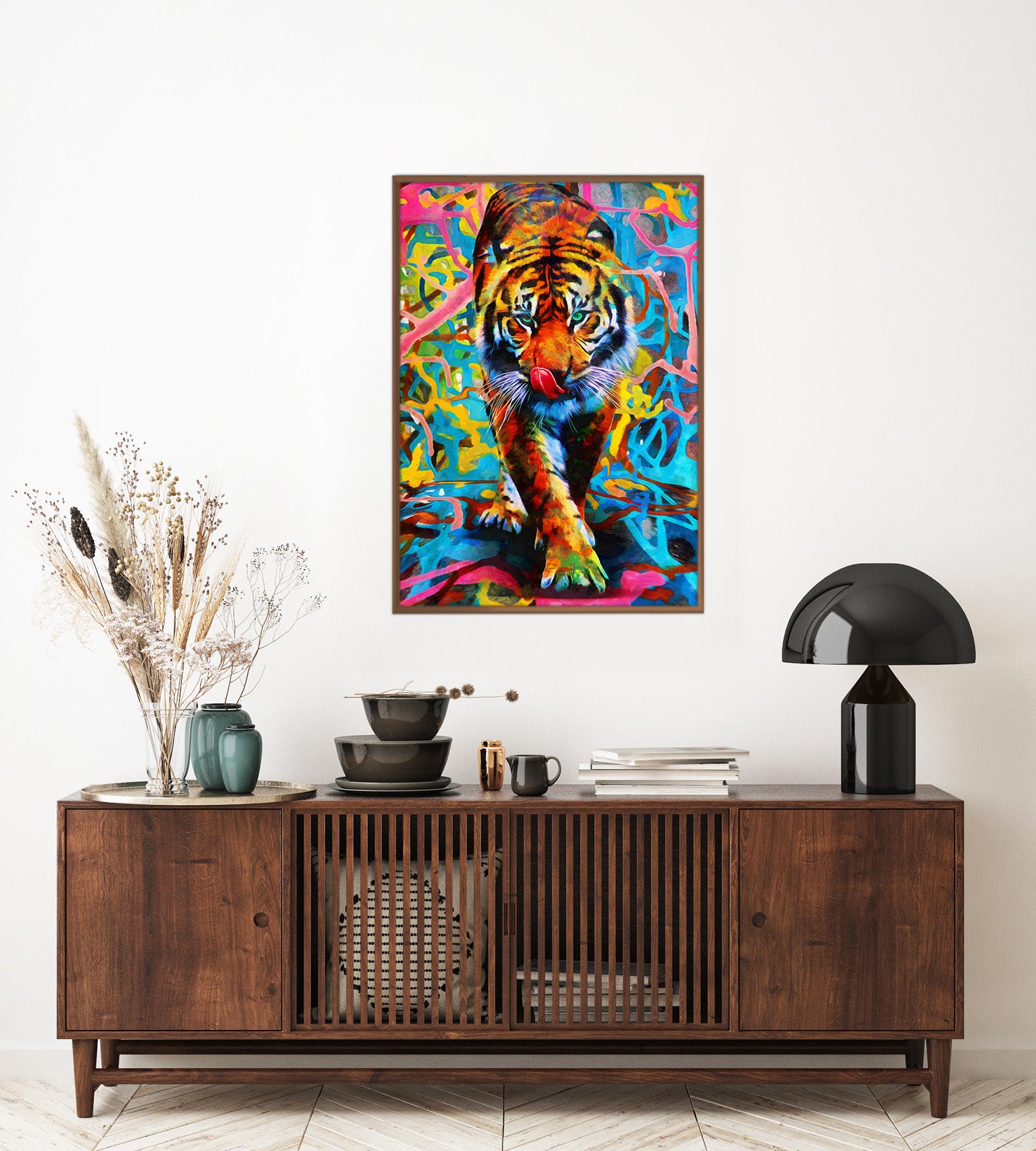 digital canvas wall art (tiger)