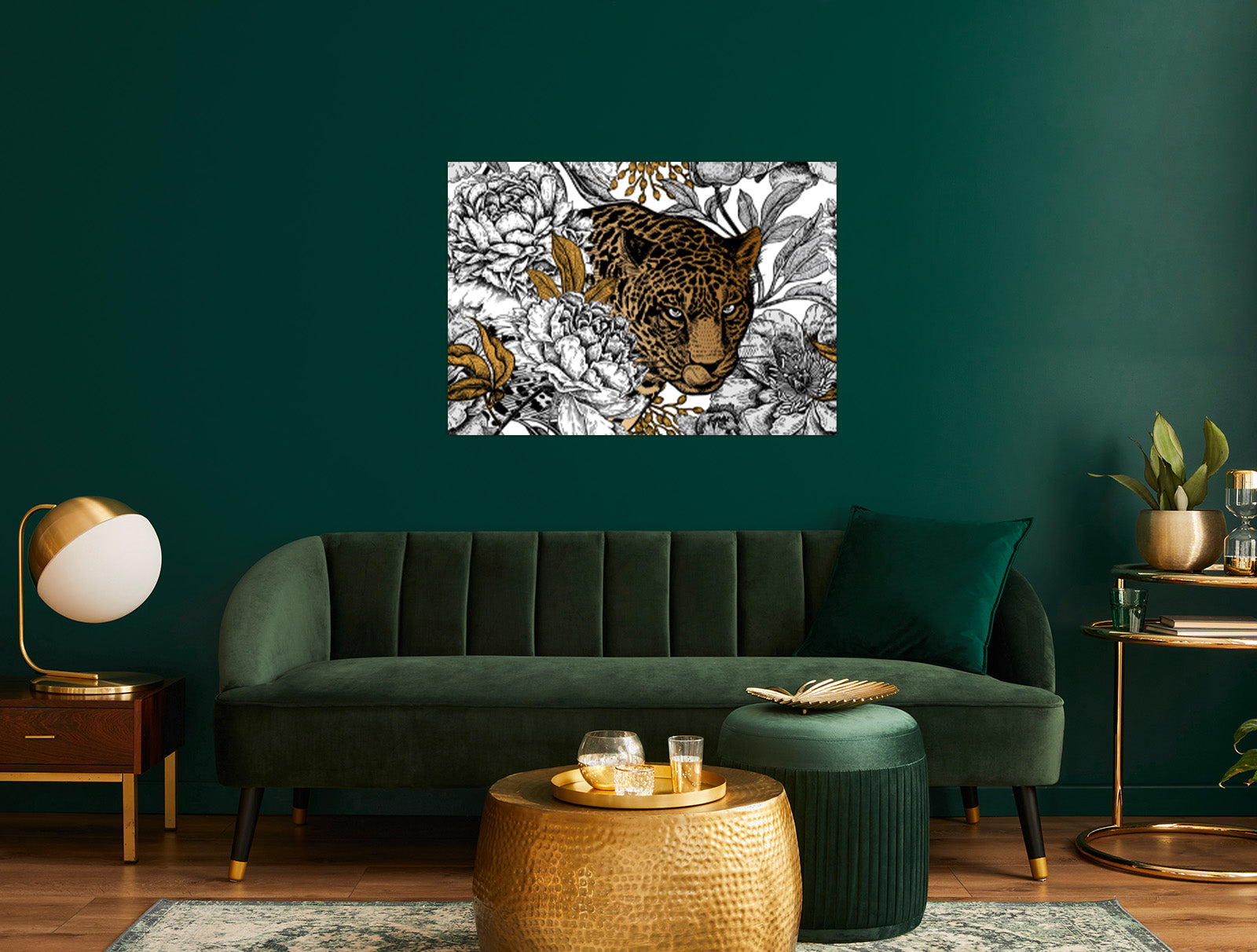 Black and Gold Wall Print (Tiger)