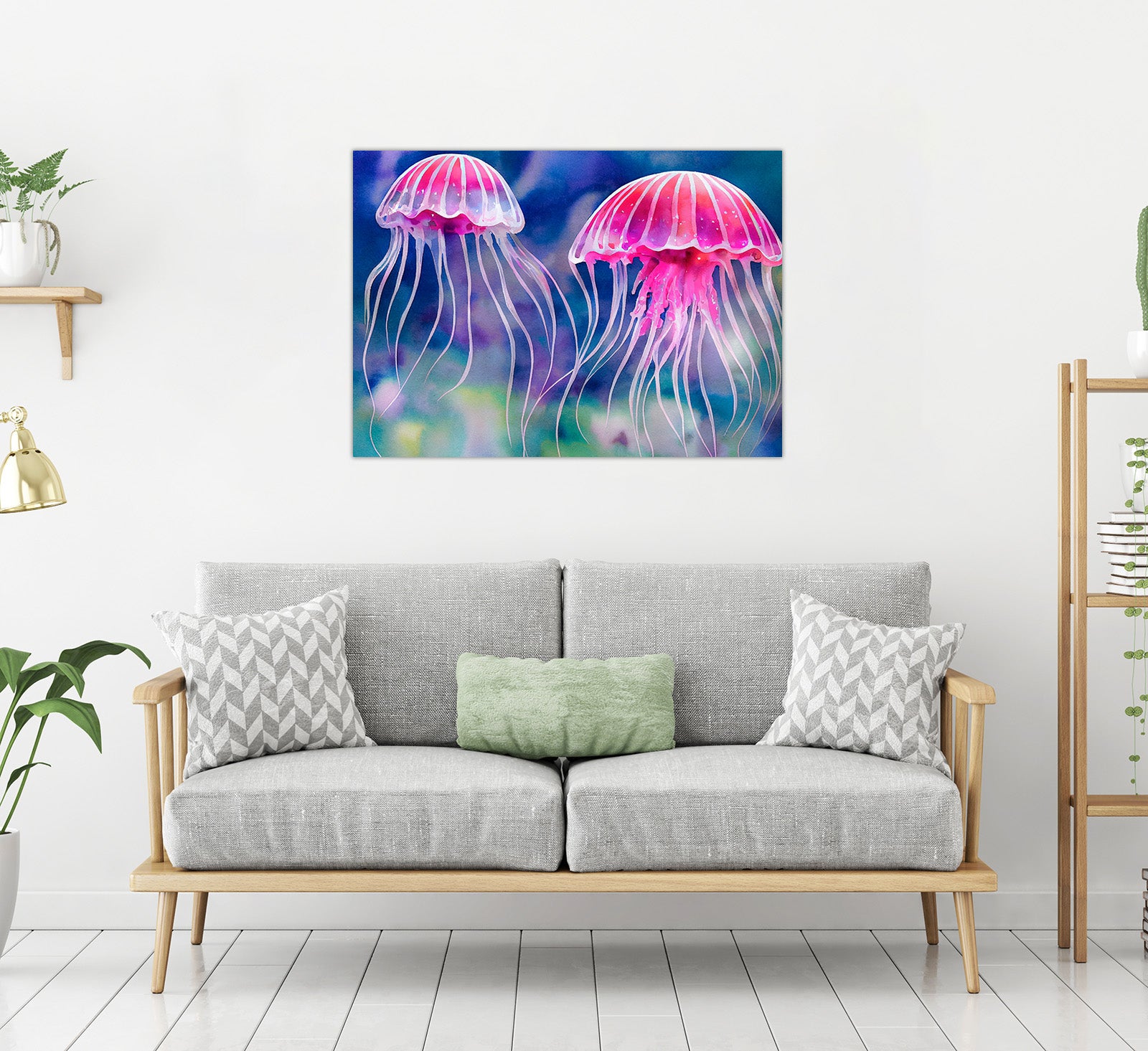 "Digital Canvas Wall Art (Jellyfish) "