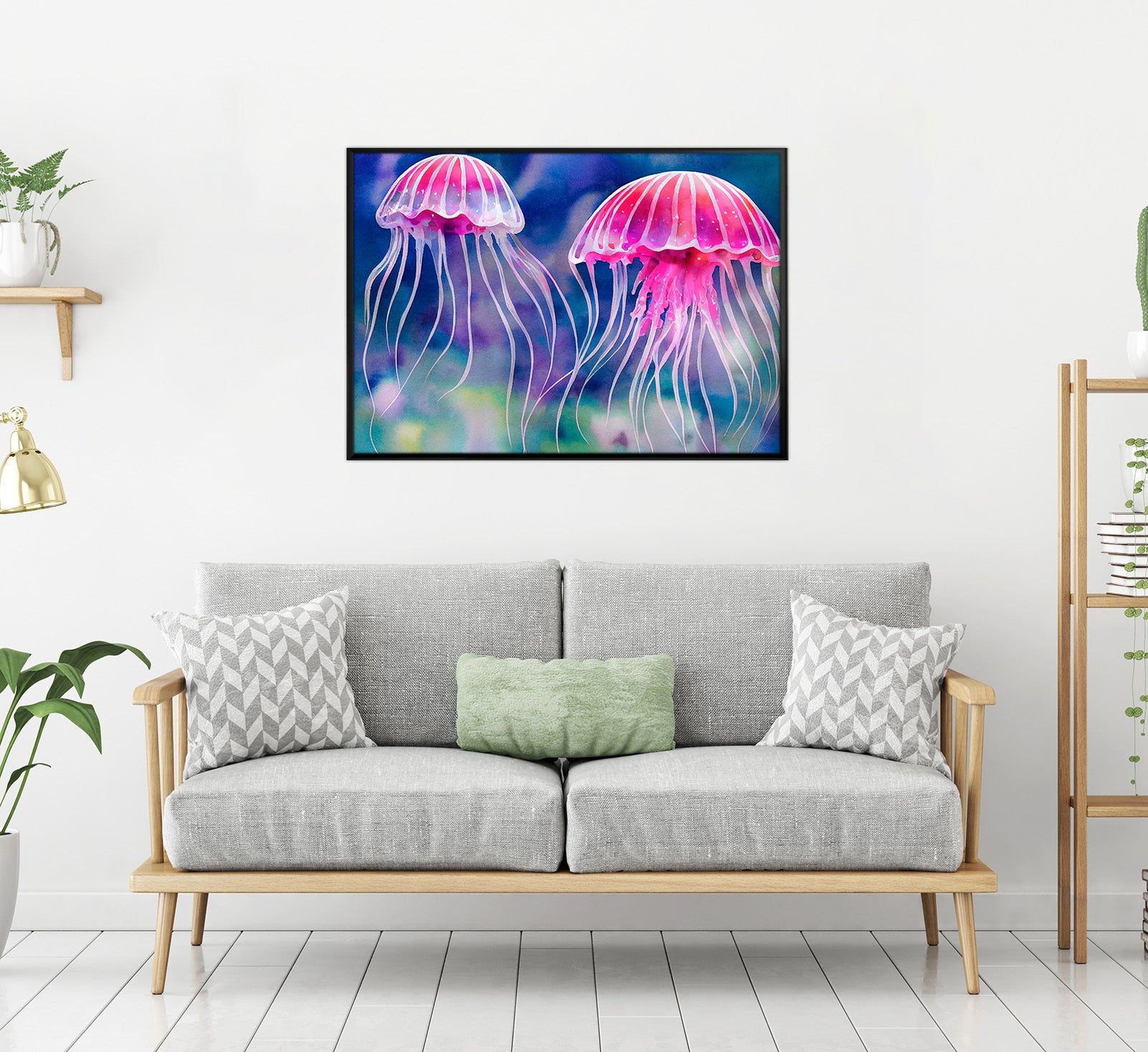 "Digital Canvas Wall Art (Jellyfish) "