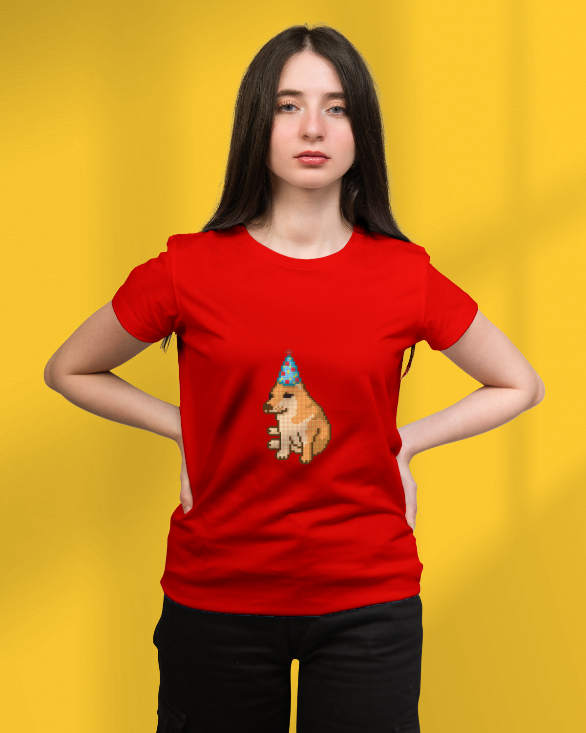 T-shirt For Women (Birth Day Dog Meme)