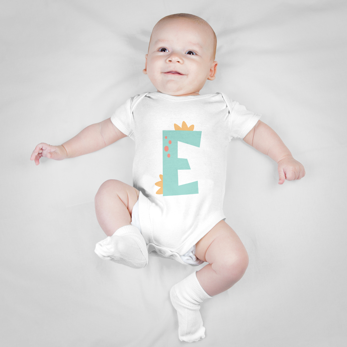 Baby Romper (Letter E)