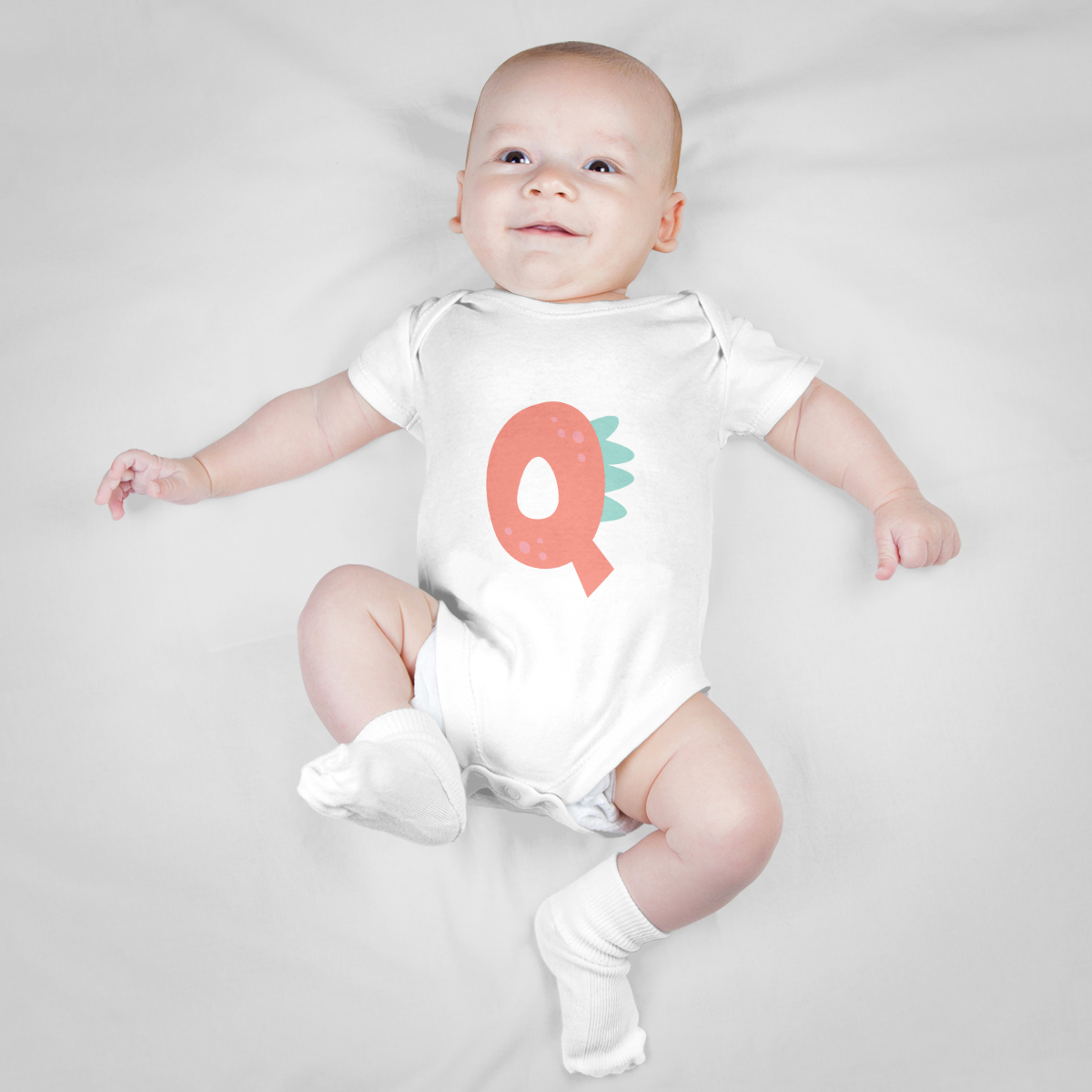 Baby Romper (Letter Q)