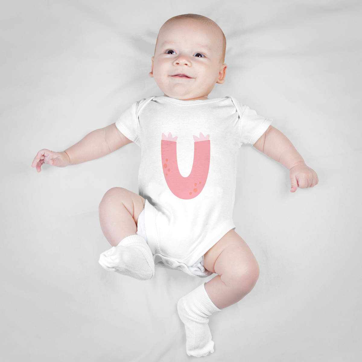 Baby Romper (Letter U)