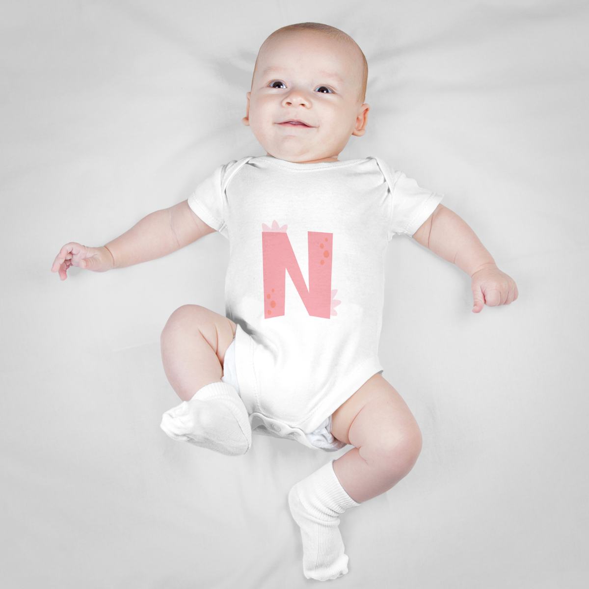 Baby Romper (Letter N)