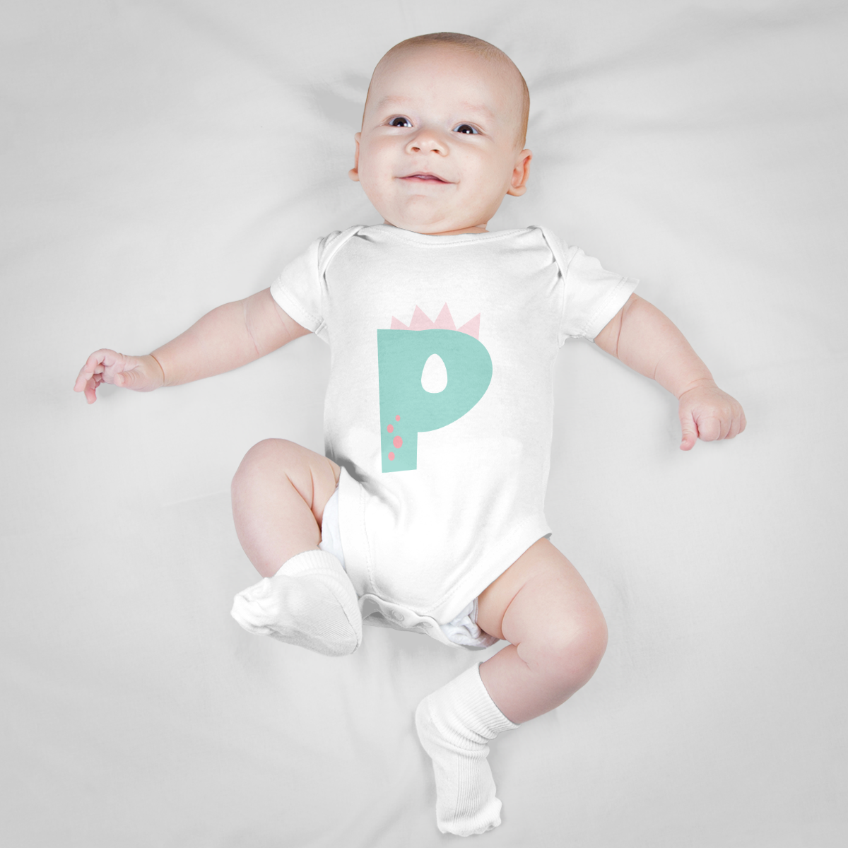 Baby Romper (Letter P)