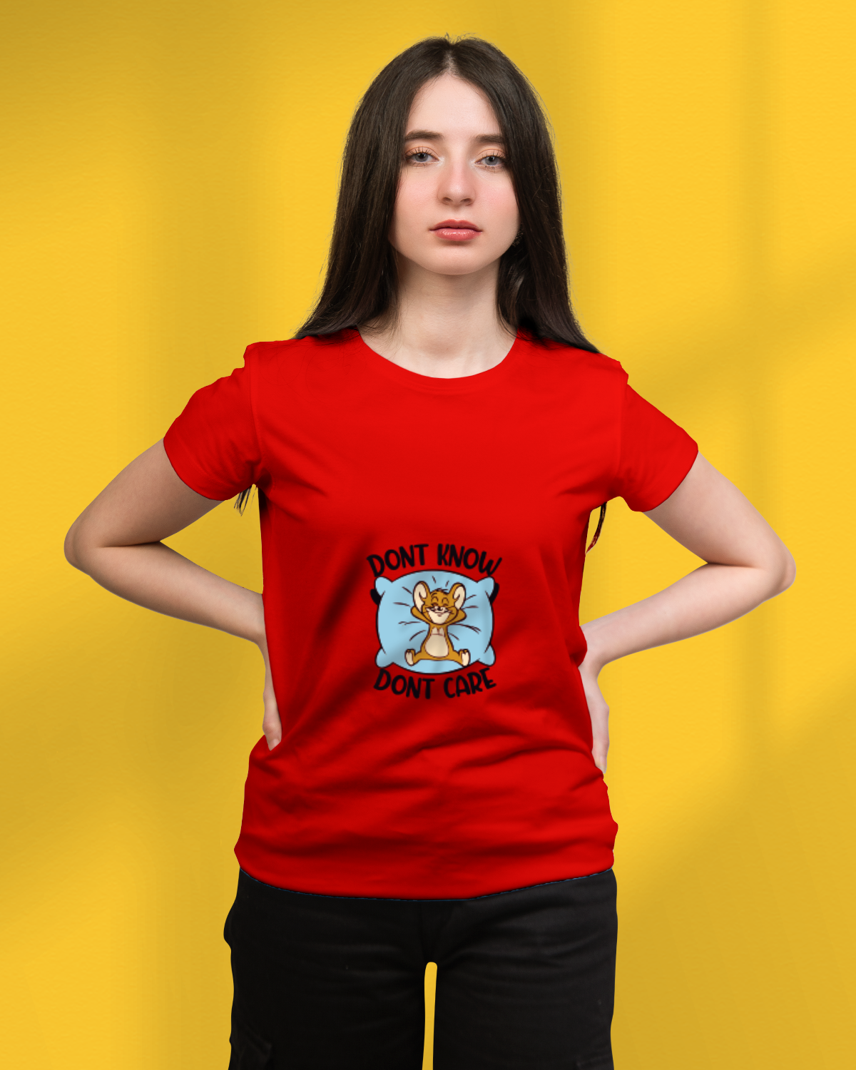 Women's T-shirt (Don't Know Don't Care)