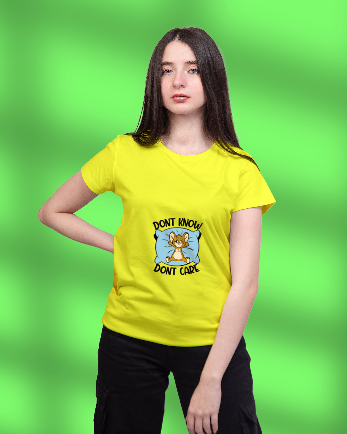 Women's T-shirt (Don't Know Don't Care)