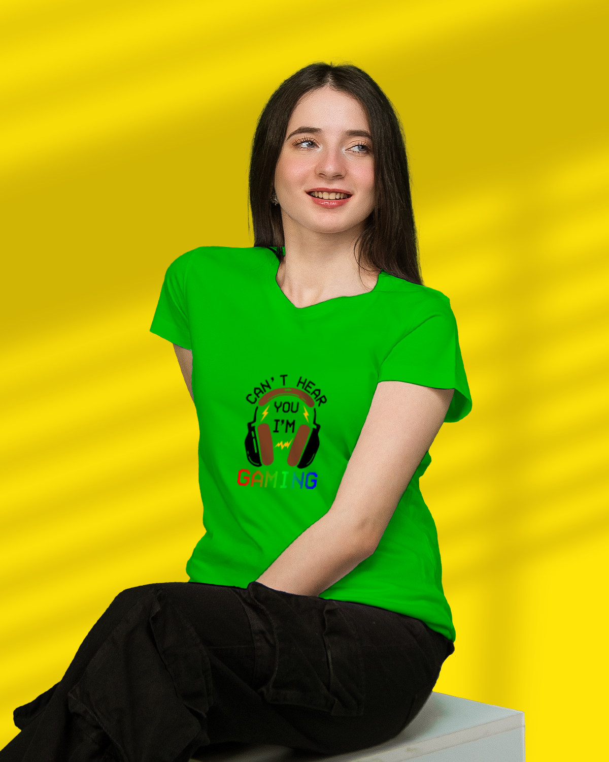 Women's T-shirt (Can't Hear You I'm Gaming)