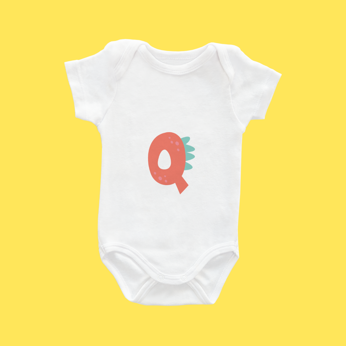 Baby Romper (Letter Q)