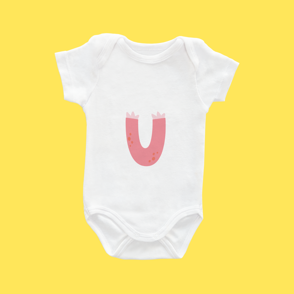 Baby Romper (Letter U)