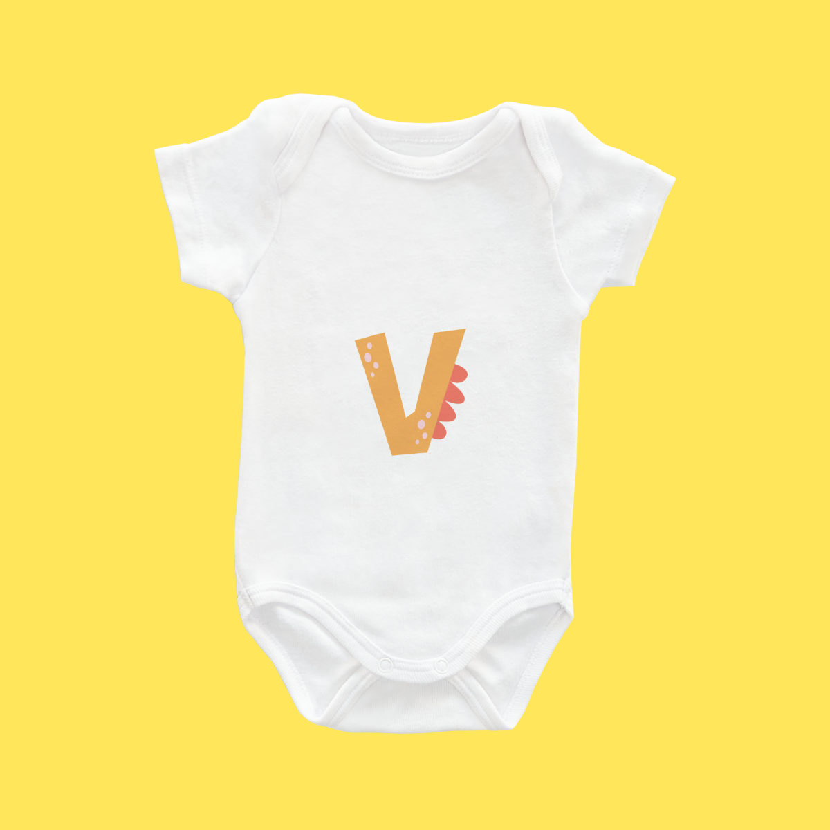 Baby Romper (Letter V)