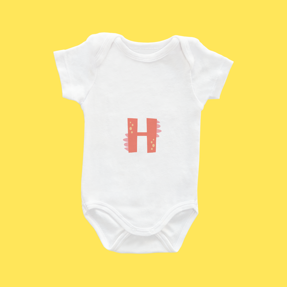 Baby Romper (Letter H)