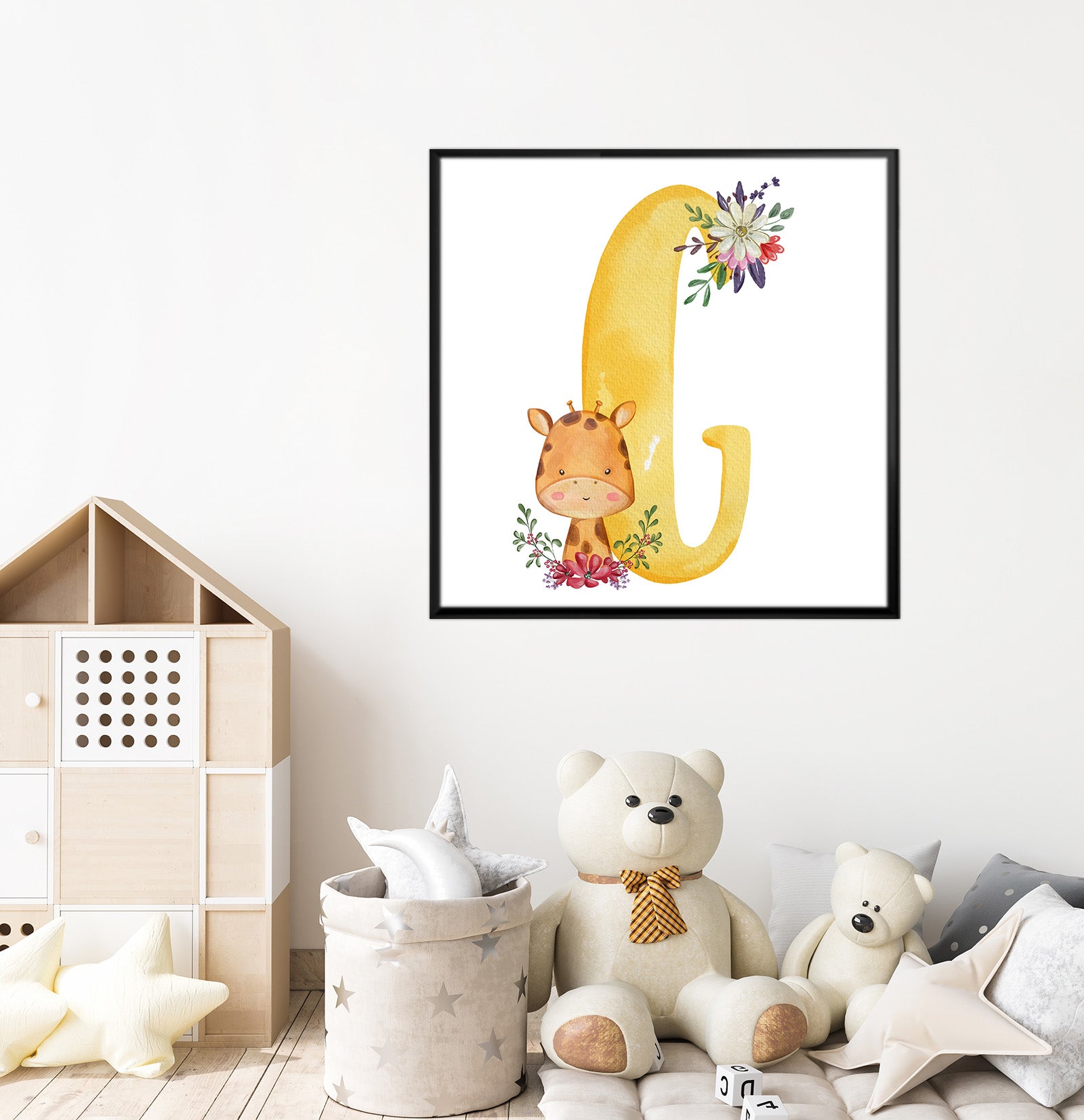 لوحة فنية غرف أطفال (حرف G)