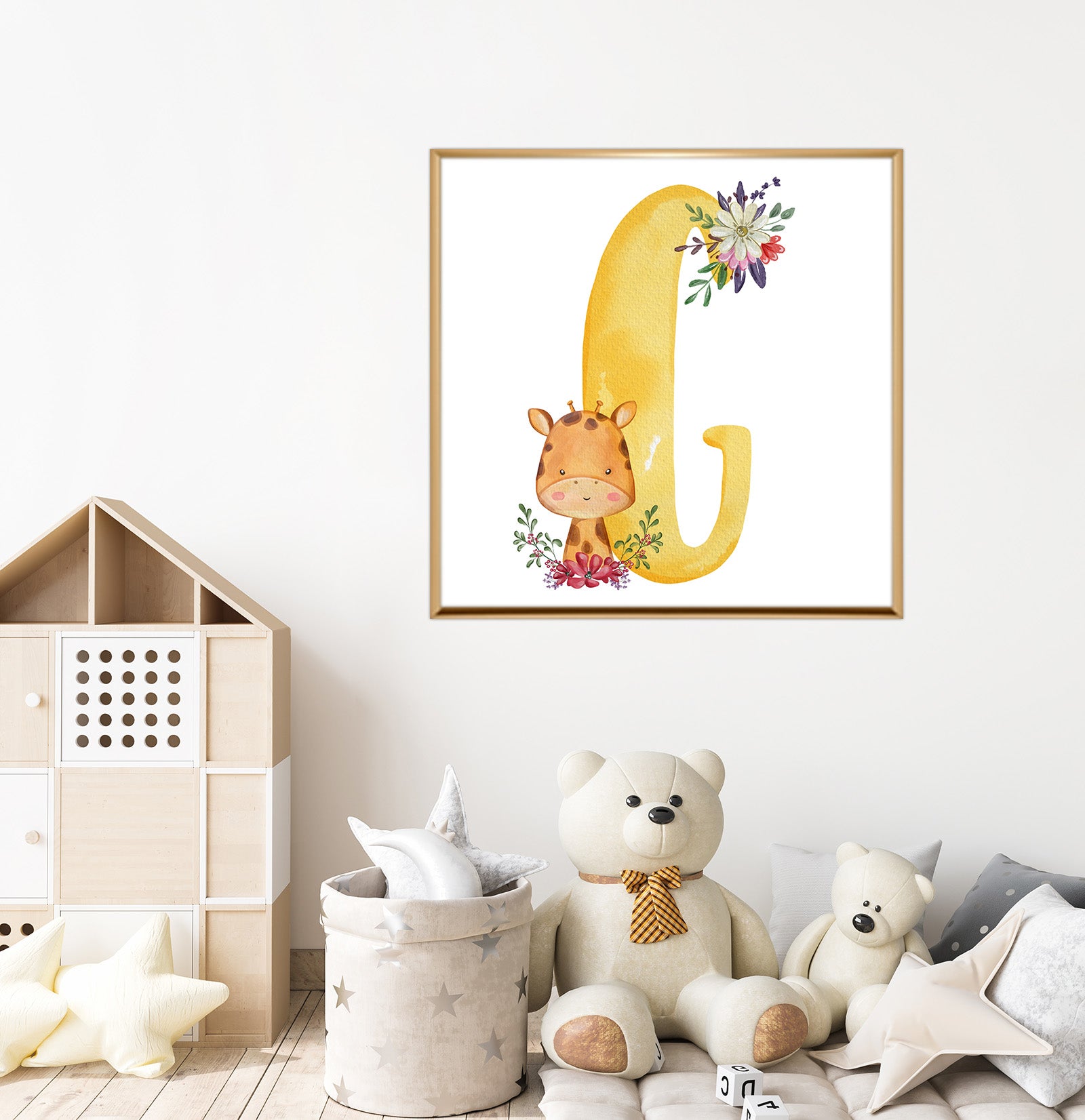 لوحة فنية غرف أطفال (حرف G)