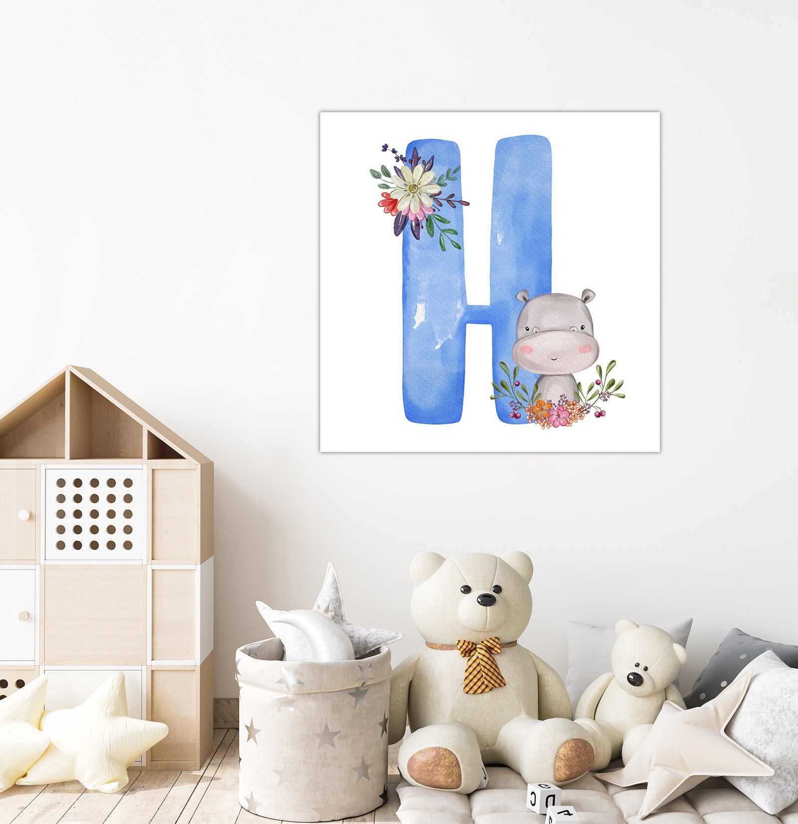 Wall Painting For Kids' Room (Letter H)