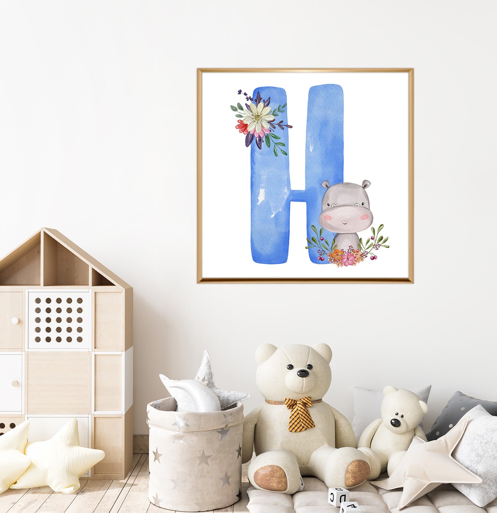 Wall Painting For Kids' Room (Letter H)
