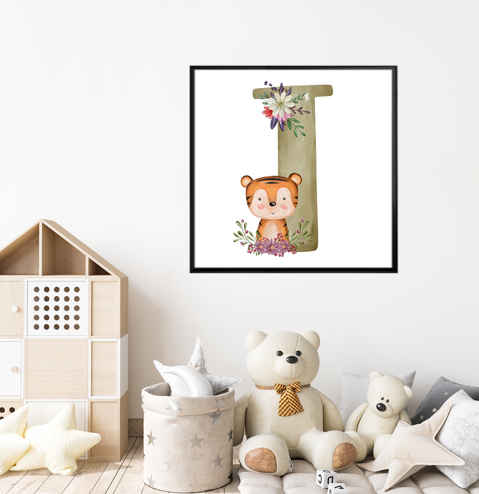 Canvas Print for kids' Room (Letter T)