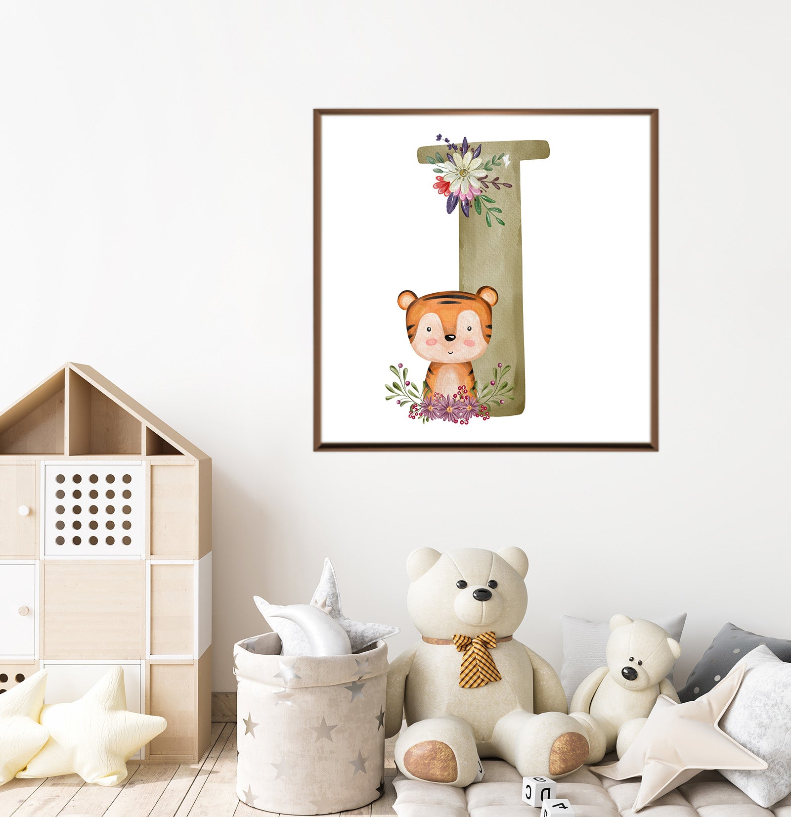 Canvas Print for kids' Room (Letter T)