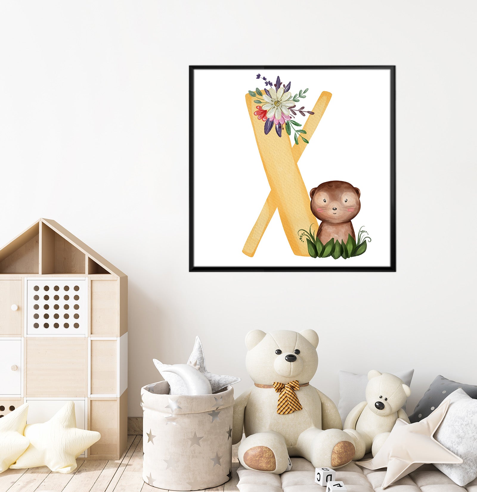 Canvas Print for kids' Room (Letter X)