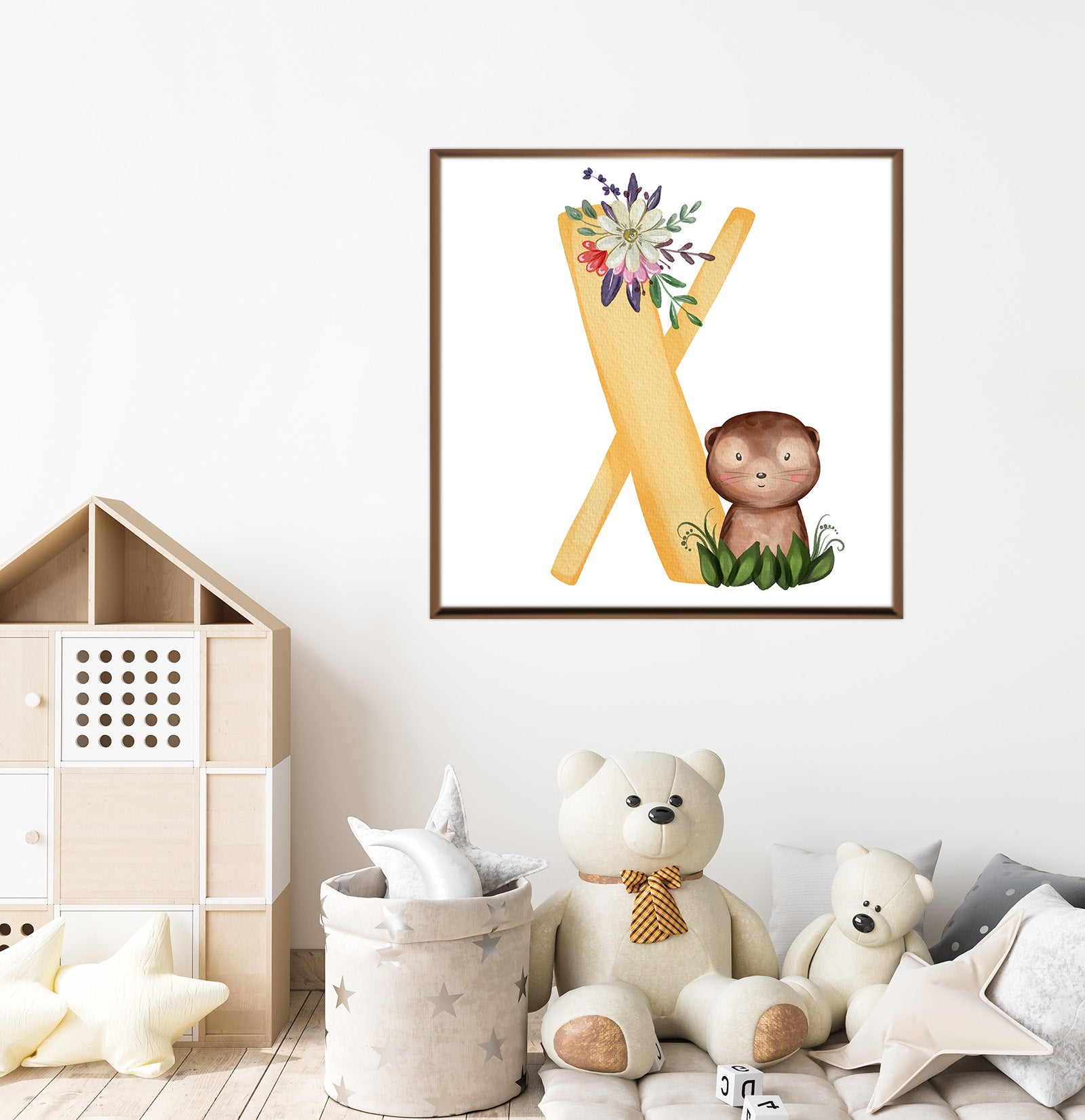 Canvas Print for kids' Room (Letter X)