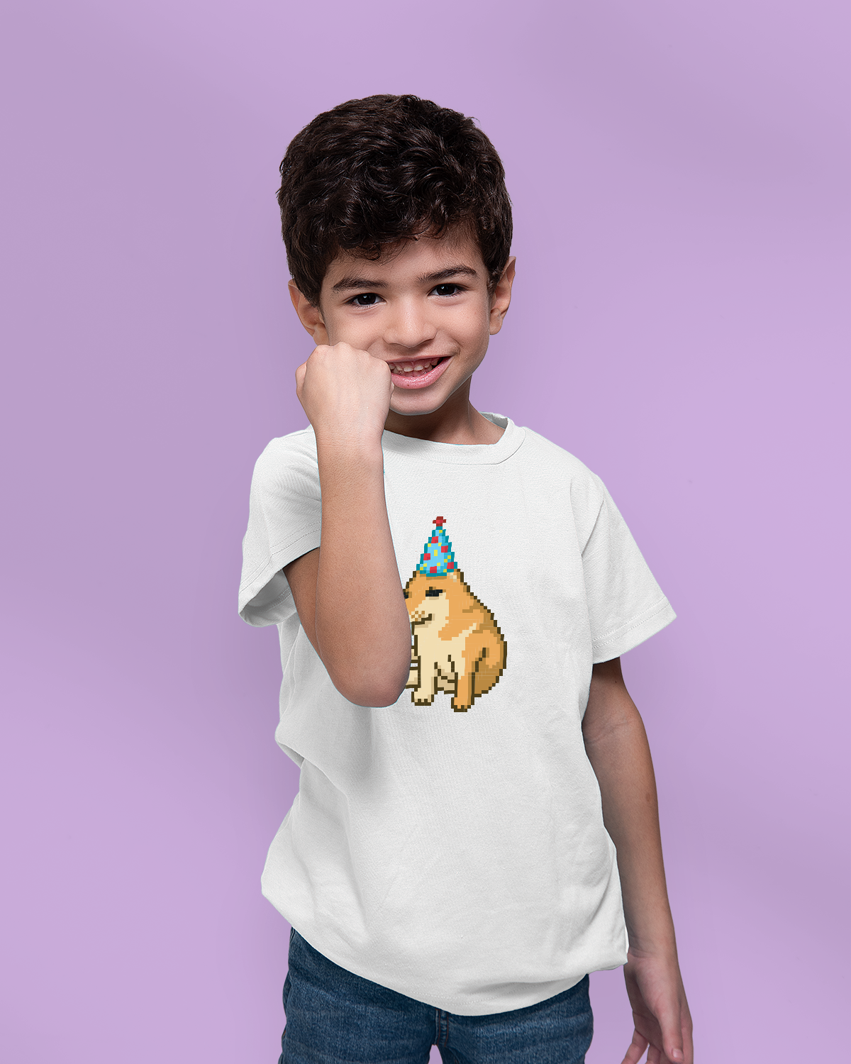 T-shirt for Boys (Birth Day Dog Meme)