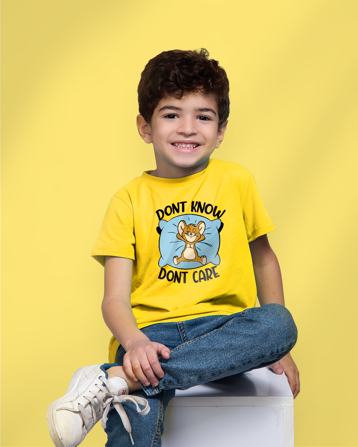 Boys' T-shirt (Don't Know Don't Care)