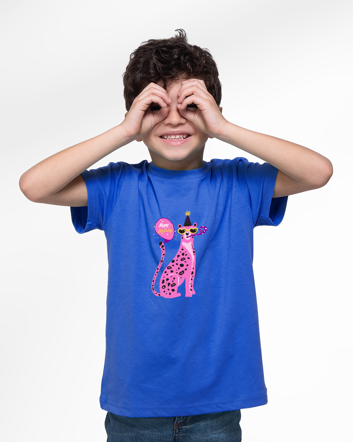 Boys' T-shirt (Happy Birth Day Pink Dog)