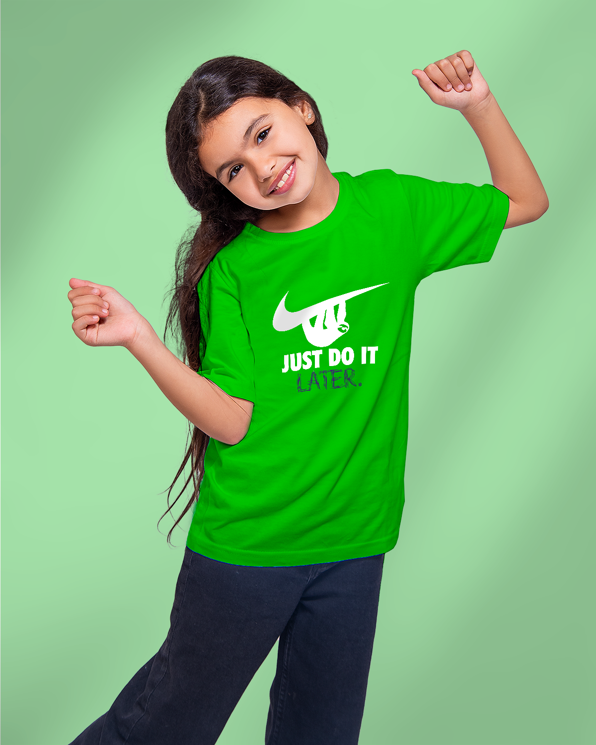 Girls' T-Shirt (Just Do It Later)