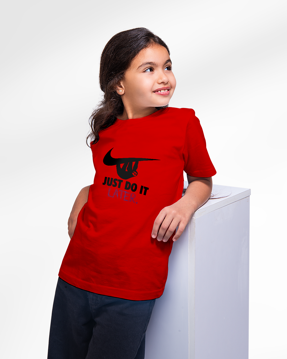 Girls' T-Shirt (Just Do It Later)