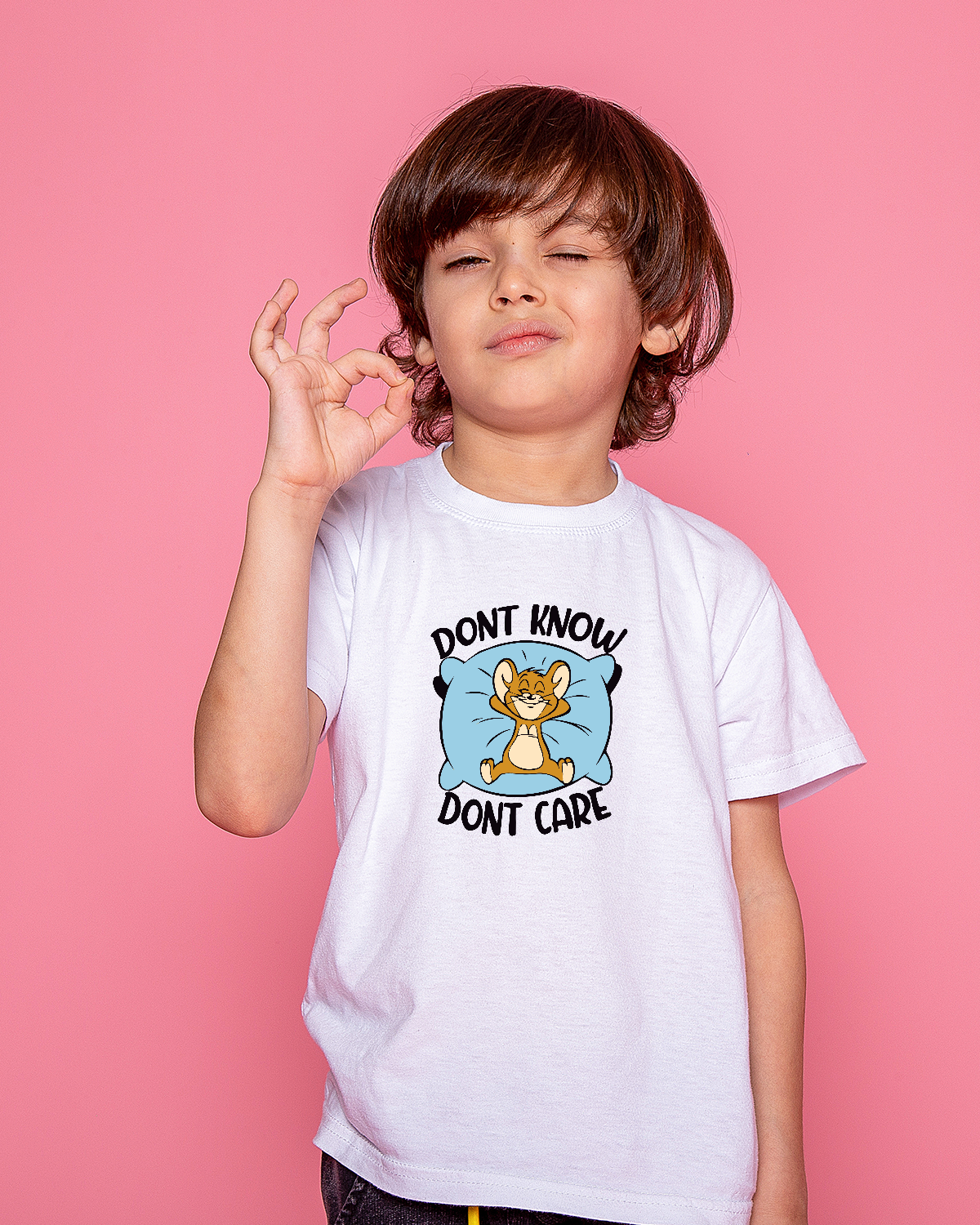 Boys' T-shirt (Don't Know Don't Care)