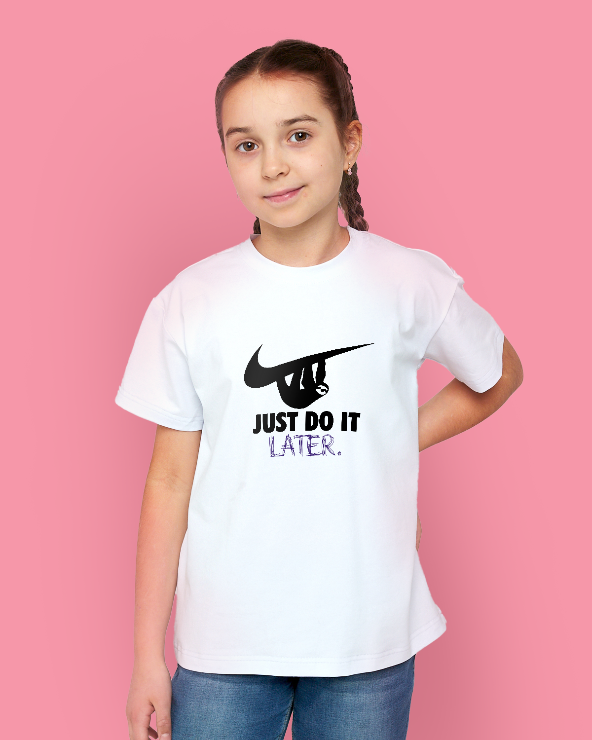 Girls' T-Shirt (Just Do It Later)