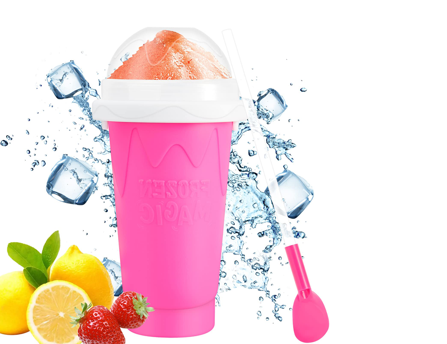 Magic Slushes Ice Cream Maker - Squeeze Slushes Cups for Ice Cream Freezer  Cups Ice Cream Machine Makers for Home Kids Cheap Portable Cooling Shake