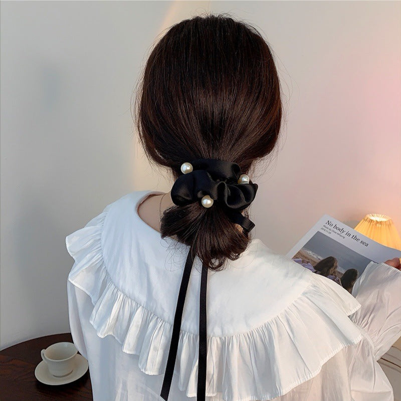Ribbon Tie Head Rope Bow Knot Headdress Temperament Hair Ring Hair Accessories