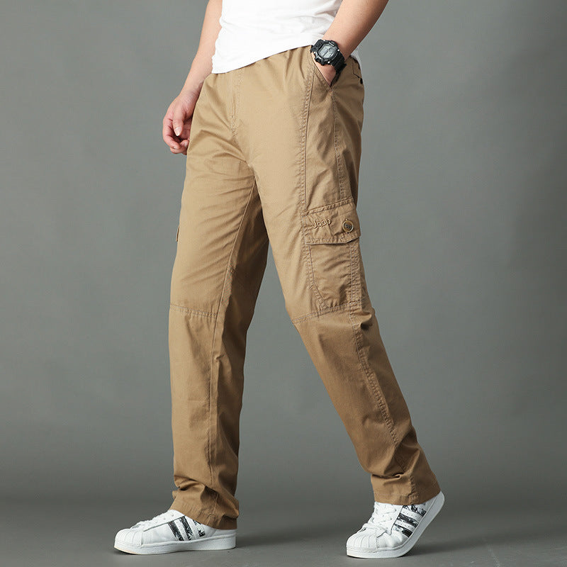 Thin Fat Pants Korean Style Loose Straight Leg