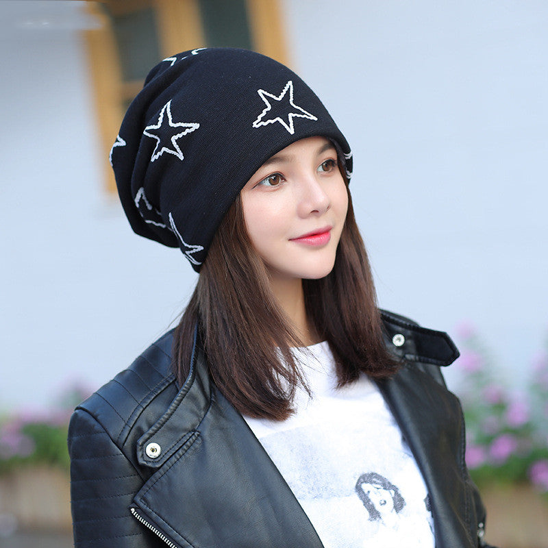 Five-pointed Star Warm And Windproof Hat