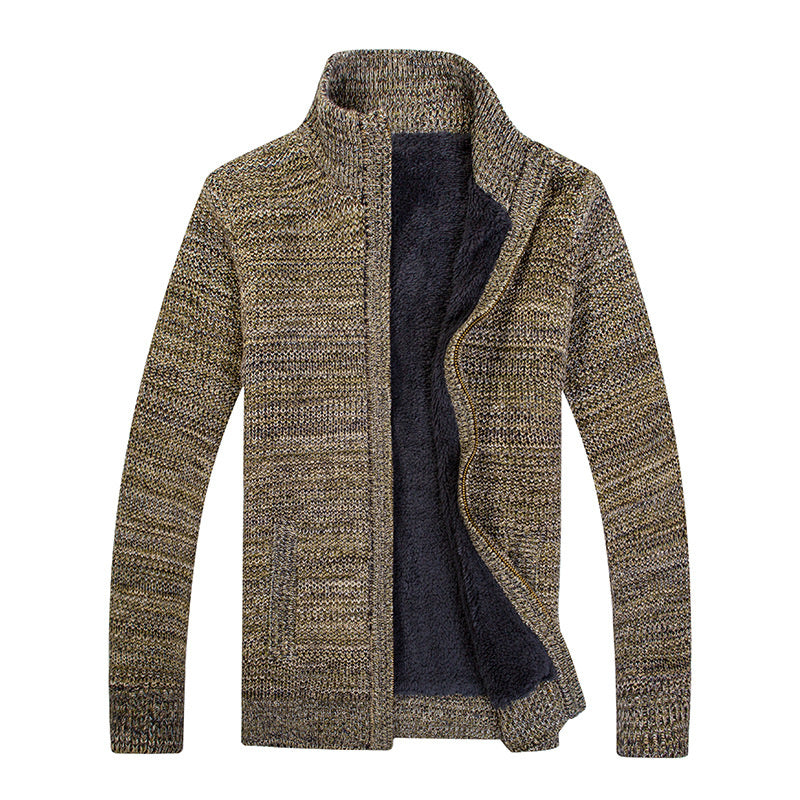 New Men's Long-sleeved Knitted Cardigan