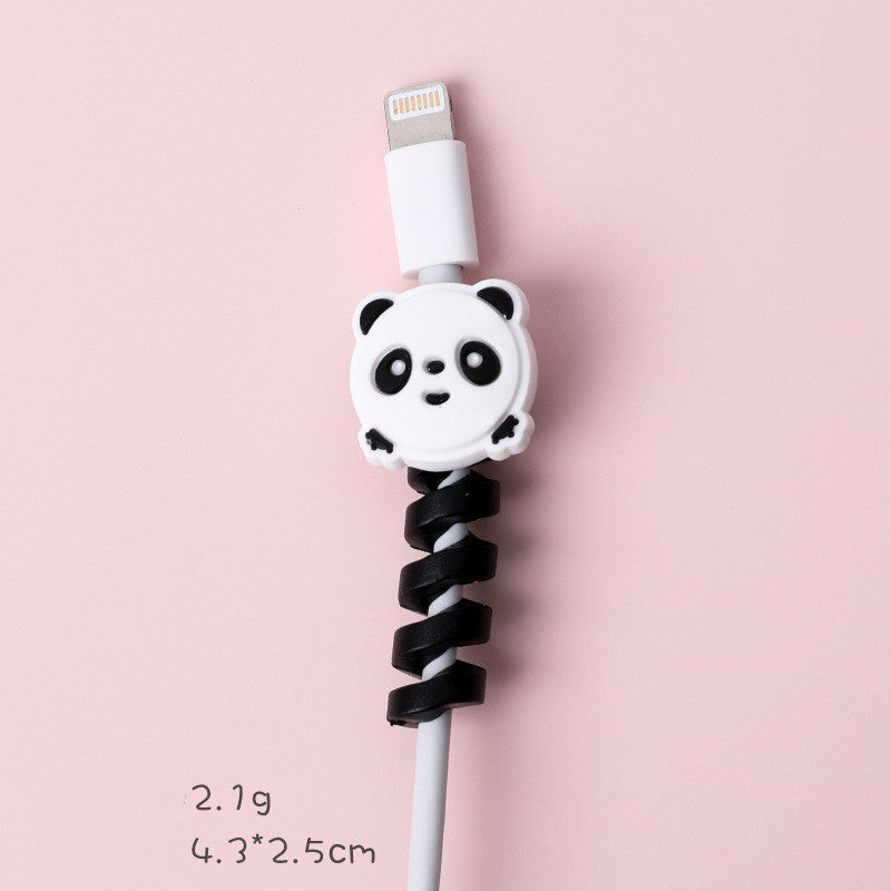 Cartoon Animal Mobile Phone Charging Cable Protective Cover